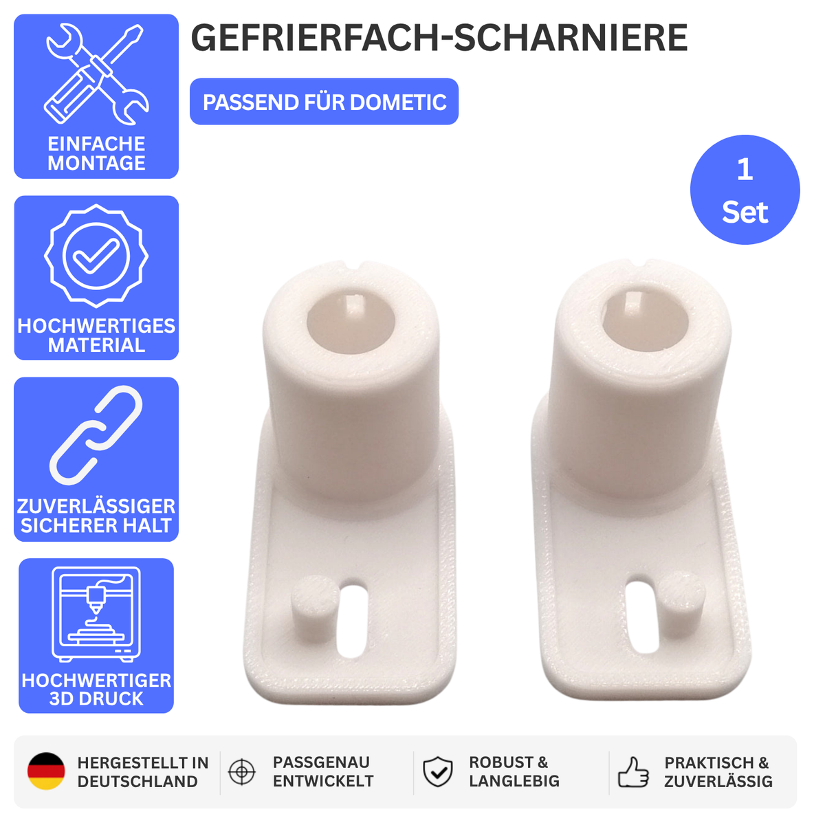 GEFRIERFACH-SCHARNIERE – PASSEND FÜR DOMETIC – Ansicht 1