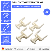 DEMONTAGE-WERKZEUGE – PASSEND FÜR HUSQVARNA MÄHROBOTER – Weiss – Ansicht 1
