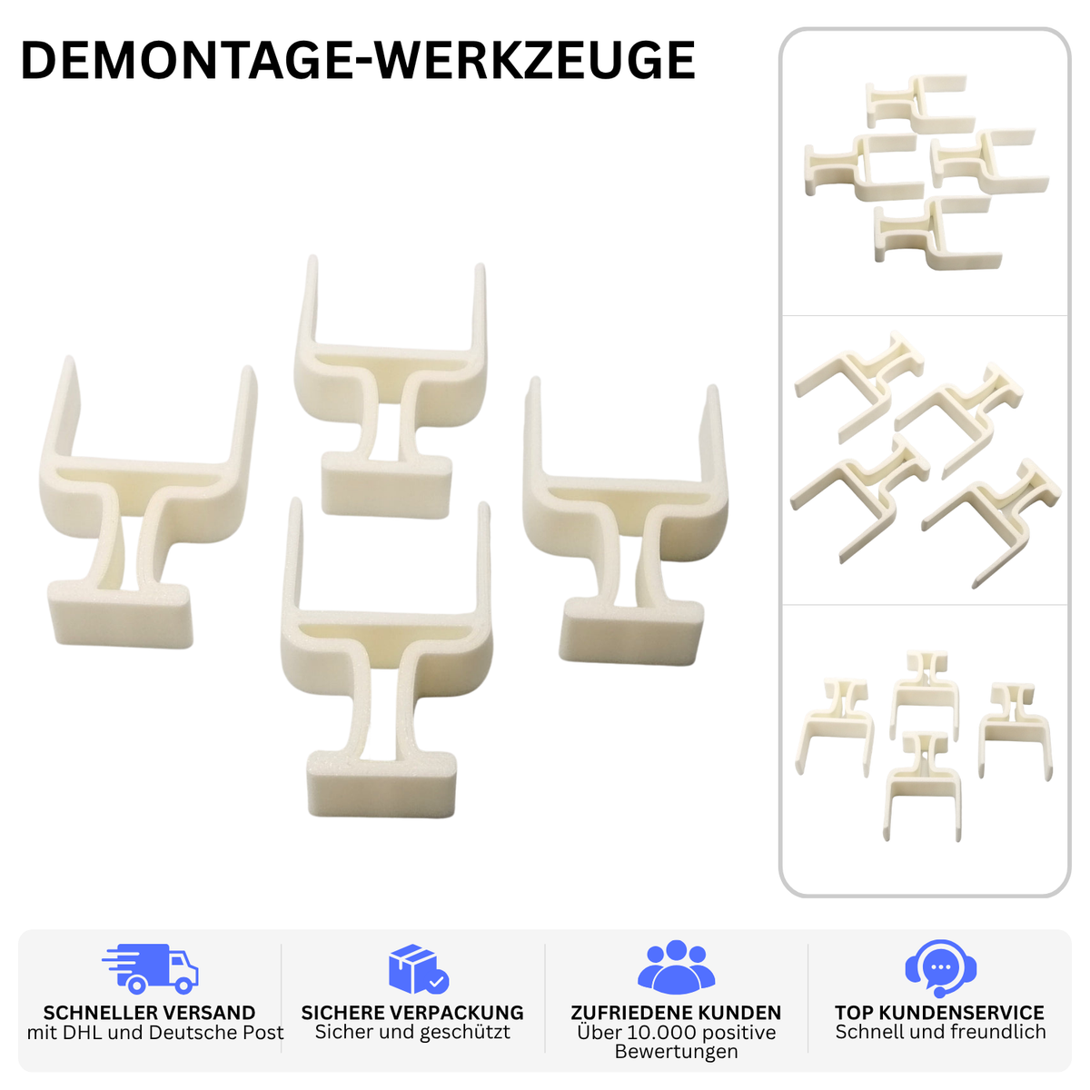 DEMONTAGE-WERKZEUGE – PASSEND FÜR HUSQVARNA MÄHROBOTER – Weiss – Ansicht 2