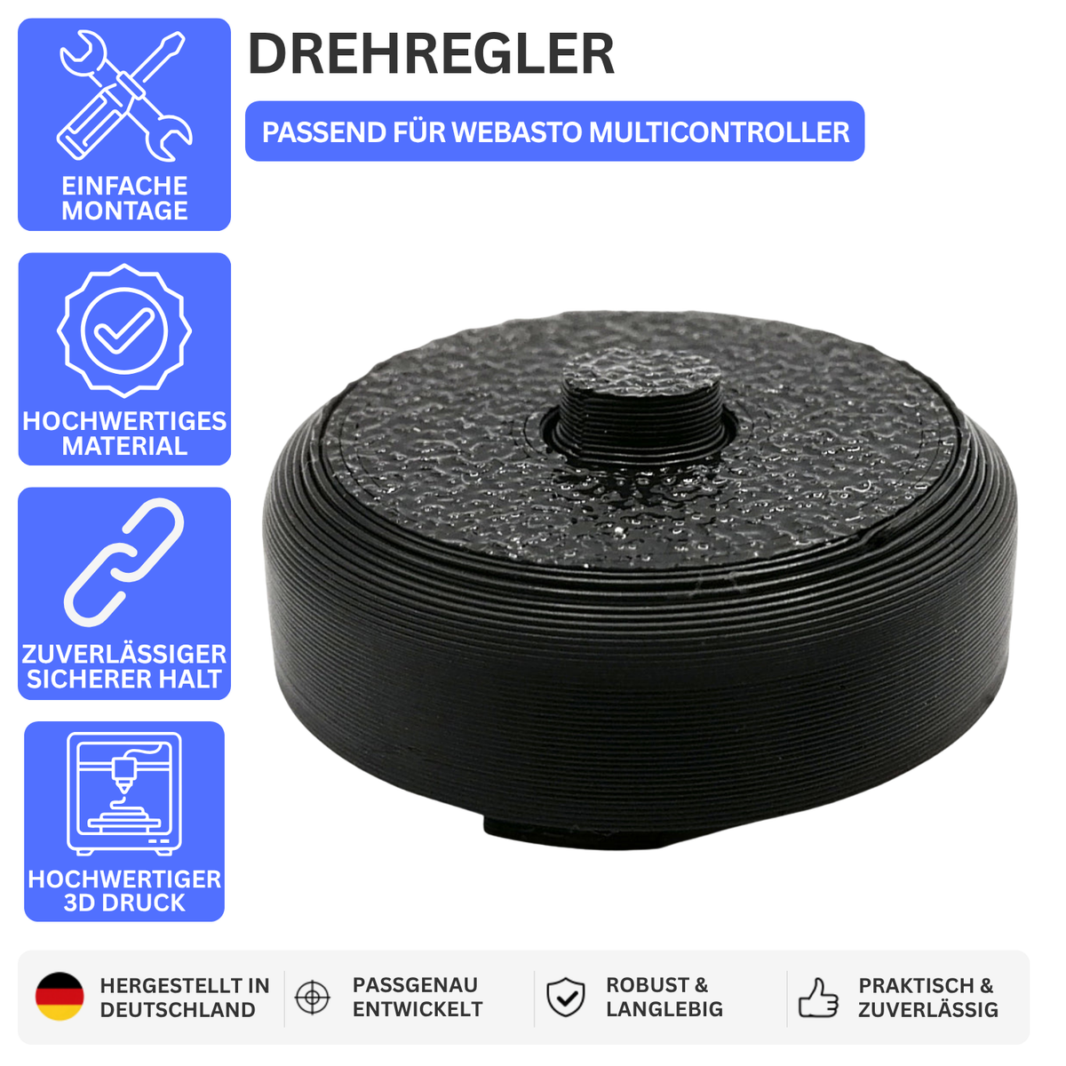DREHREGLER – PASSEND FÜR WEBASTO MULTICONTROLLER – Ansicht 1