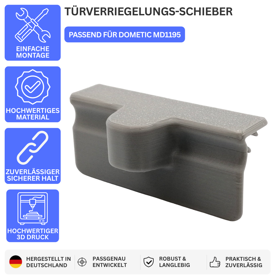 TÜRVERRIEGELUNGS-SCHIEBER – PASSEND FÜR DOMETIC MD1195 – Ansicht 1