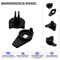WARNDREIECK-RIEGEL – PASSEND FÜR AUDI A4 B6/B7 & A6 C5 – 1x Riegel mit Drehknopf – Ansicht 2