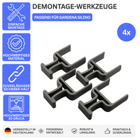 DEMONTAGE-WERKZEUGE – PASSEND FÜR GARDENA SILENO – Grau – Ansicht 1