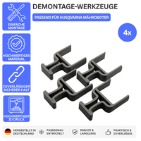 DEMONTAGE-WERKZEUGE – PASSEND FÜR HUSQVARNA MÄHROBOTER – Grau – Ansicht 1