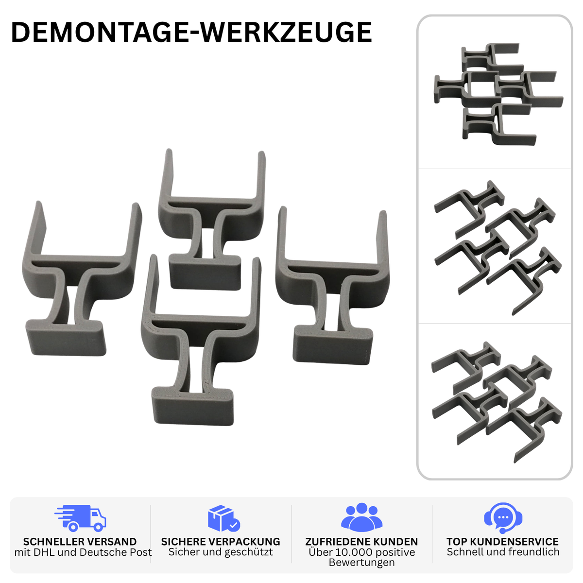 DEMONTAGE-WERKZEUGE – PASSEND FÜR HUSQVARNA MÄHROBOTER – Grau – Ansicht 2