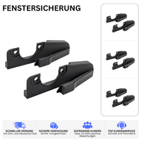 FENSTERSICHERUNG – PASSEND FÜR DOMETIC CAMPINGFENSTER – Schwarz – Ansicht 2