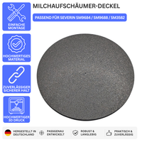 MILCHAUFSCHÄUMER-DECKEL – PASSEND FÜR SEVERIN SM9684 / SM9688 / SM3582 – Schwarz – Ansicht 1