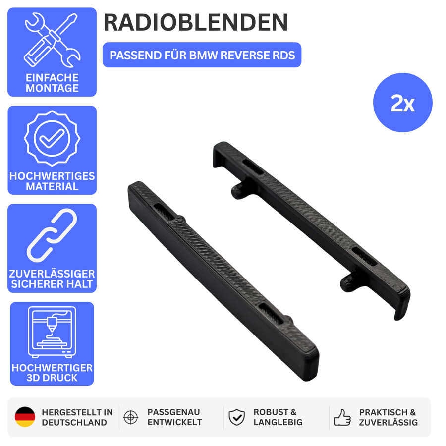 RADIOBLENDEN – PASSEND FÜR BMW REVERSE RDS – Ansicht 1