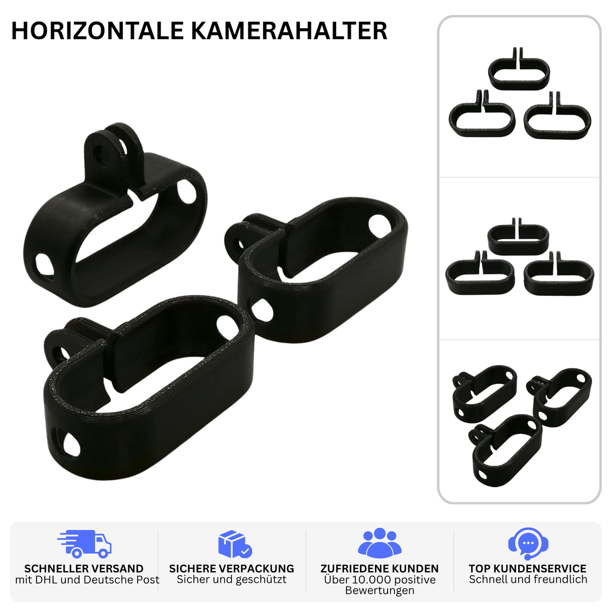 HORIZONTALE KAMERAHALTER – PASSEND FÜR INSTA360 GO 2 – Ansicht 2