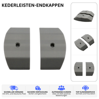 KEDERLEISTEN-ENDKAPPEN – PASSEND FÜR ELDDIS MISTRAL GTX – Grau – Ansicht 2