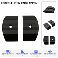 KEDERLEISTEN-ENDKAPPEN – PASSEND FÜR ELDDIS MISTRAL GTX – Schwarz – Ansicht 2