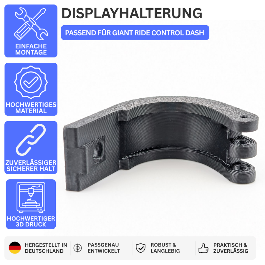 Ersatzhalterung passend für Giant Ride Control Dash Display E-Bike – passgenau und langlebig | Printbtw – Produktbild 1 – Revision 20260914 – 56565249016132