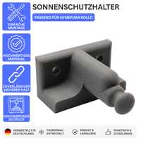 SONNENSCHUTZHALTER – PASSEND FÜR HYMER 564 ROLLO – Grau – Ansicht 1