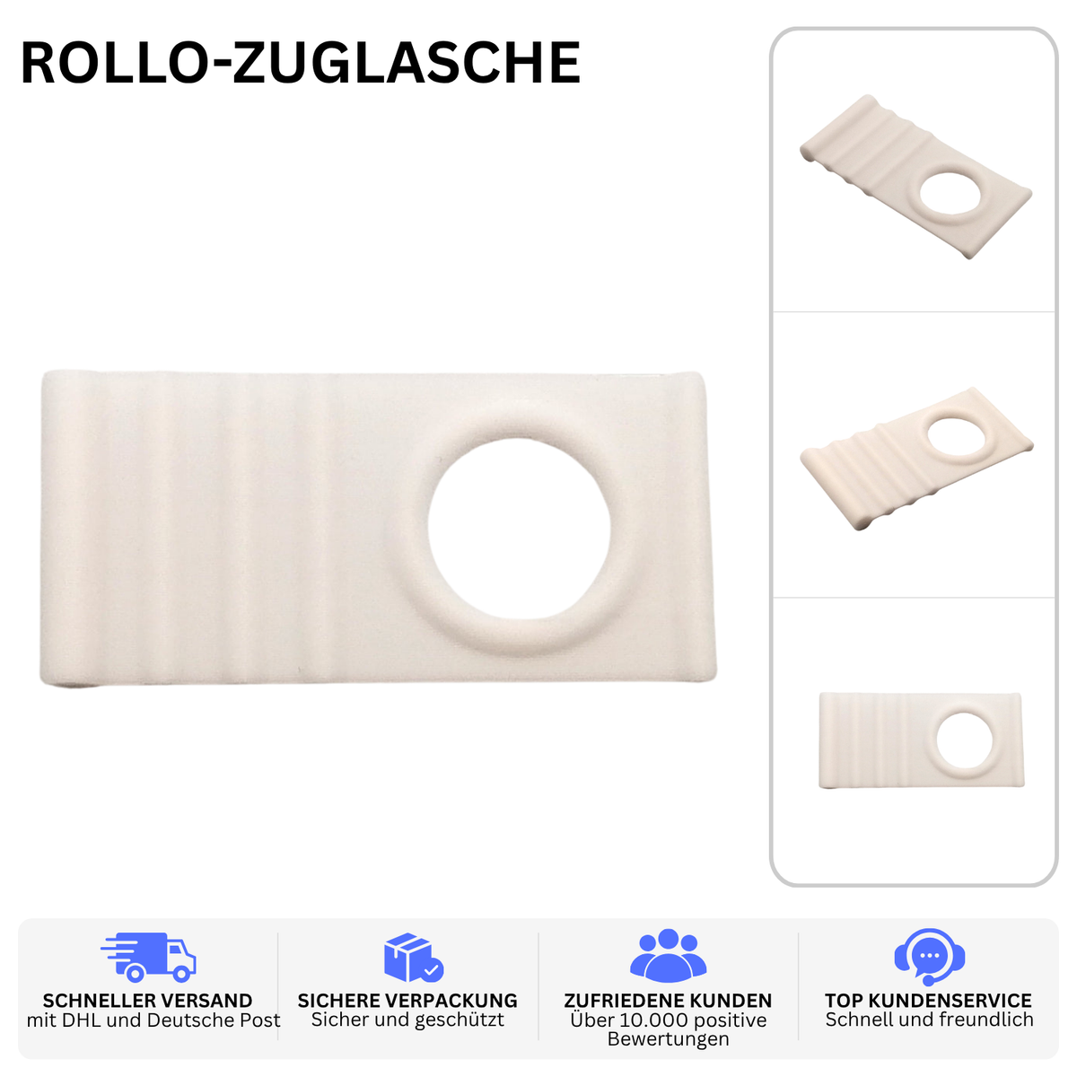 ROLLO-ZUGLASCHE – PASSEND FÜR DOMETIC SEITZ – Weiss – Ansicht 2