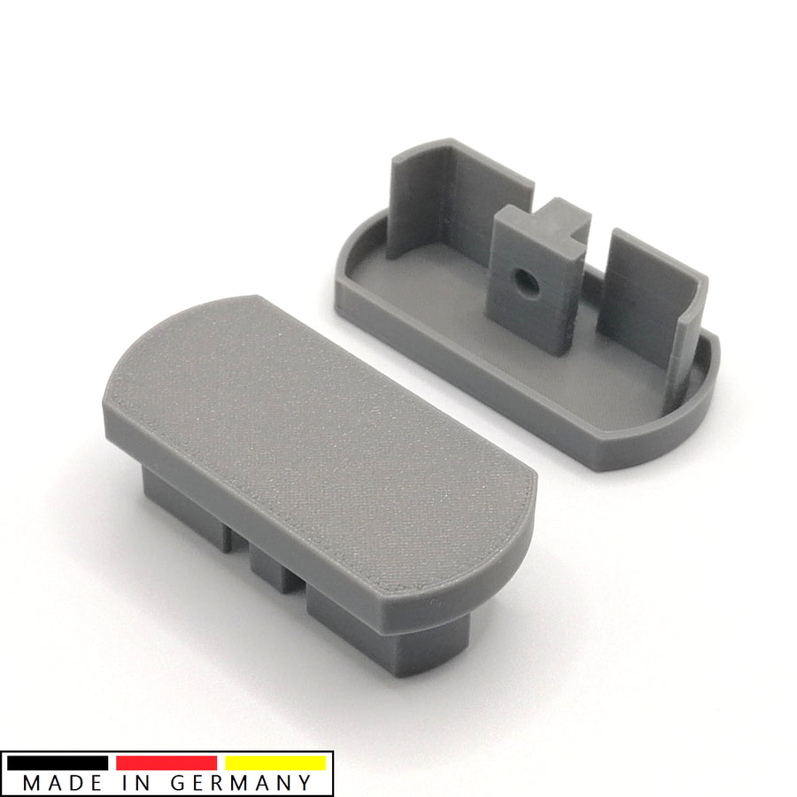 2x Ersatz Endkappe passend für IKEA Kvartal 3-Läufig Gardinenschiene Abdeckkappe