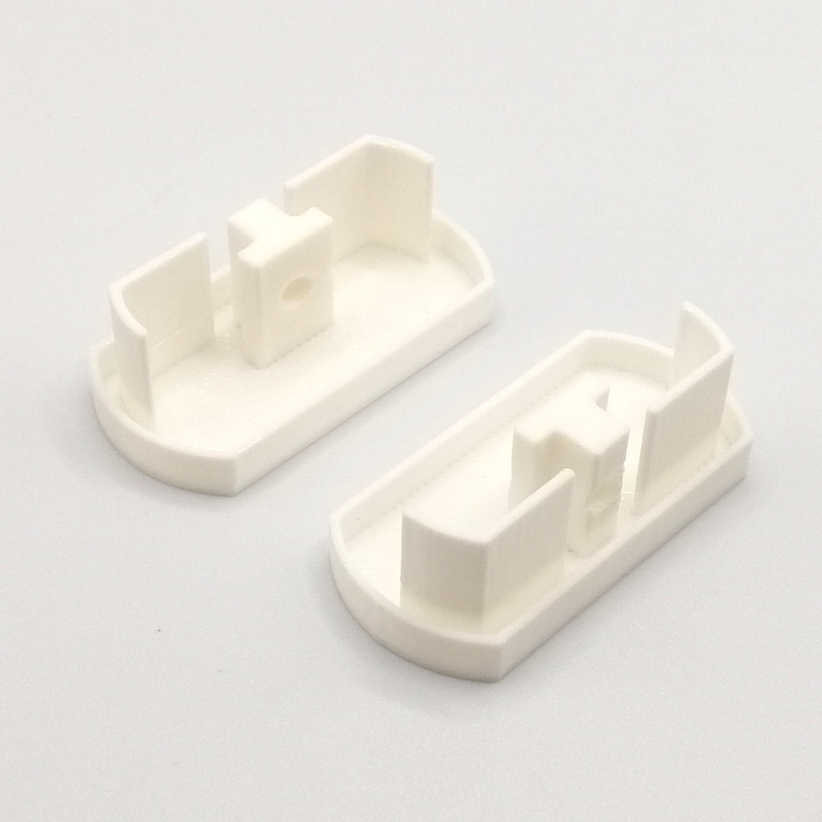 2x Ersatz Endkappe passend für IKEA Kvartal 3-Läufig Gardinenschiene Abdeckkappe