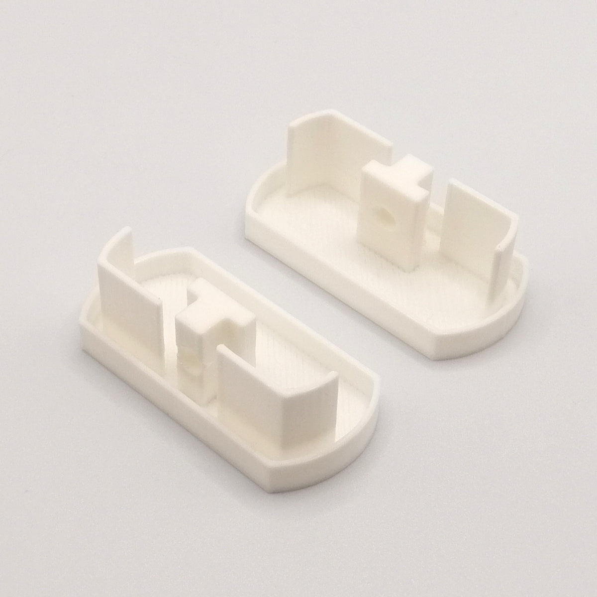 2x Ersatz Endkappe passend für IKEA Kvartal 3-Läufig Gardinenschiene Abdeckkappe