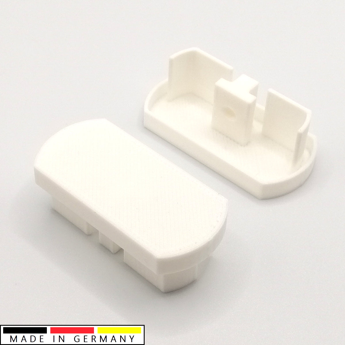 2x Ersatz Endkappe passend für IKEA Kvartal 3-Läufig Gardinenschiene Abdeckkappe