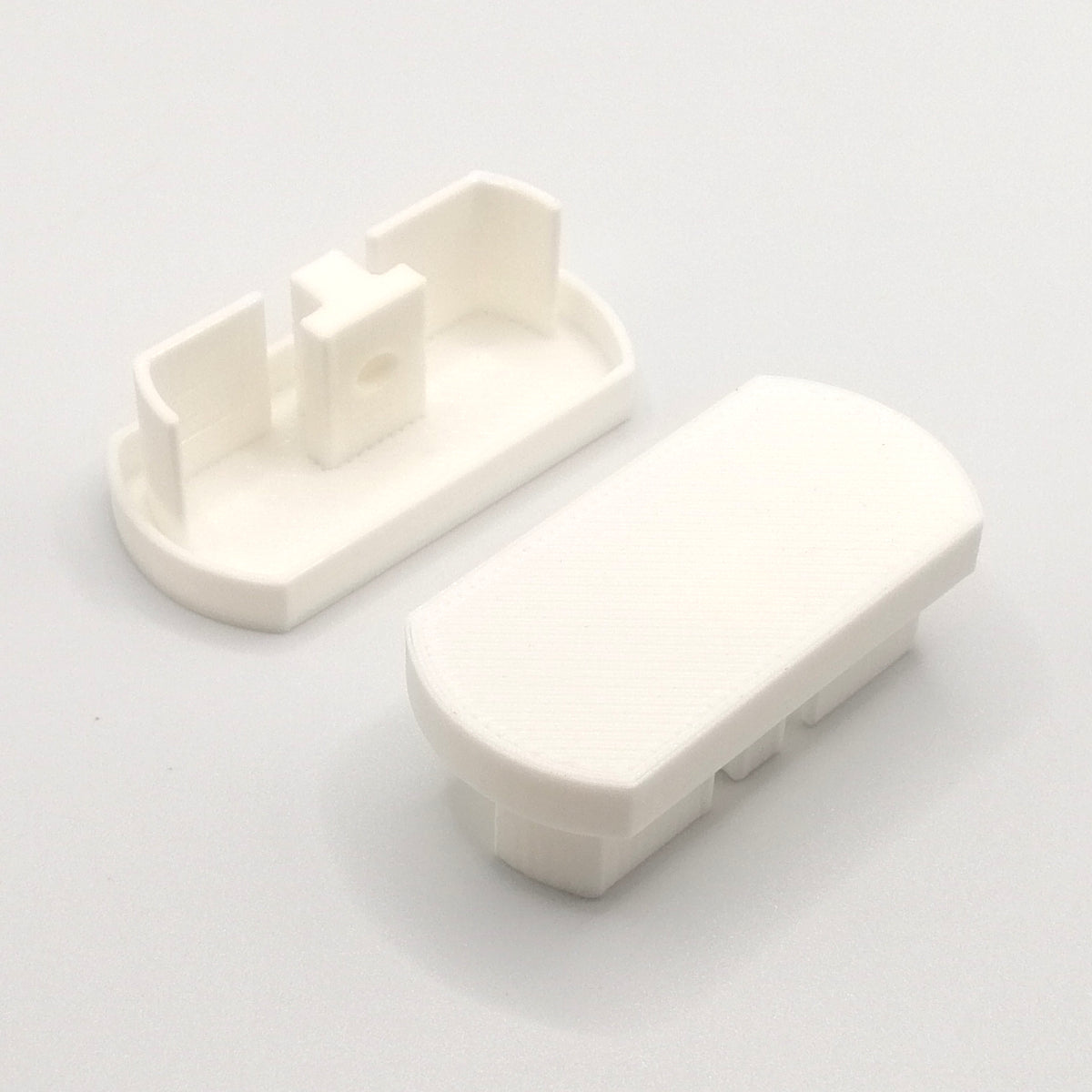 2x Ersatz Endkappe passend für IKEA Kvartal 3-Läufig Gardinenschiene Abdeckkappe