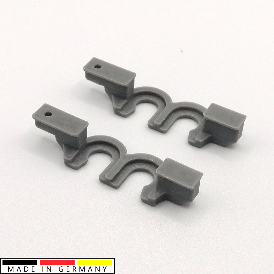 2x Ersatz Gleiter Rollenhalter passend für IKEA Kvartal Halterung Gardinen