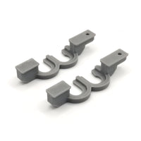 2x Ersatz Gleiter Rollenhalter passend für IKEA Kvartal Halterung Gardinen