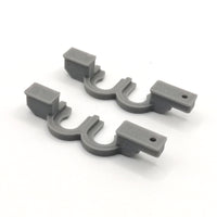 2x Ersatz Gleiter Rollenhalter passend für IKEA Kvartal Halterung Gardinen
