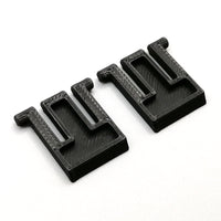 1 Paar Ersatz Tastaturfüße passend für Logitech MK250 in schwarz - Tastatur