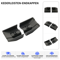KEDERLEISTEN-ENDKAPPEN – PASSEND FÜR NIEWIADOW WOHNWAGEN – Schwarz – Ansicht 2