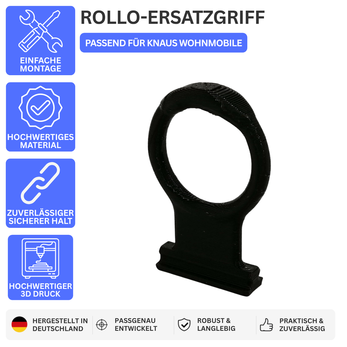 ROLLO-ERSATZGRIFF – PASSEND FÜR KNAUS WOHNMOBILE – 1 Stück – Ansicht 1