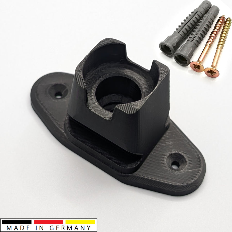 Printbtw Halter passend für Fanatec QR2 Lenkrad Quick Release Wallmount Schwarz