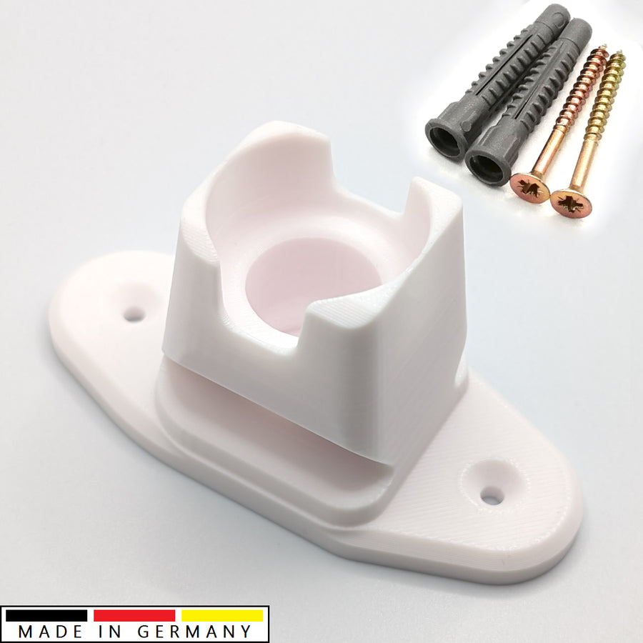 Printbtw Halter passend für Fanatec QR2 Lenkrad Quick Release Wallmount Weiß