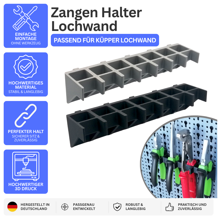 Halterung Zangen passend für Küpper Lochwand Halter Zange