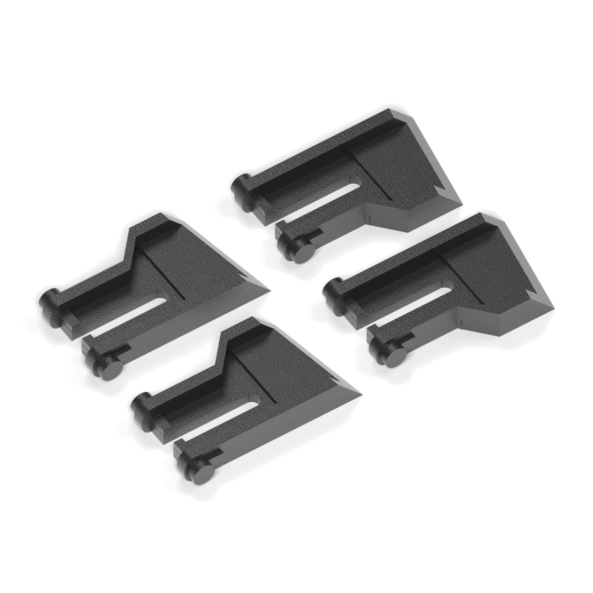 2 Sets Tastaturfüße passend für Logitech G105, Schwarz, 4 Stück – Ansicht 1