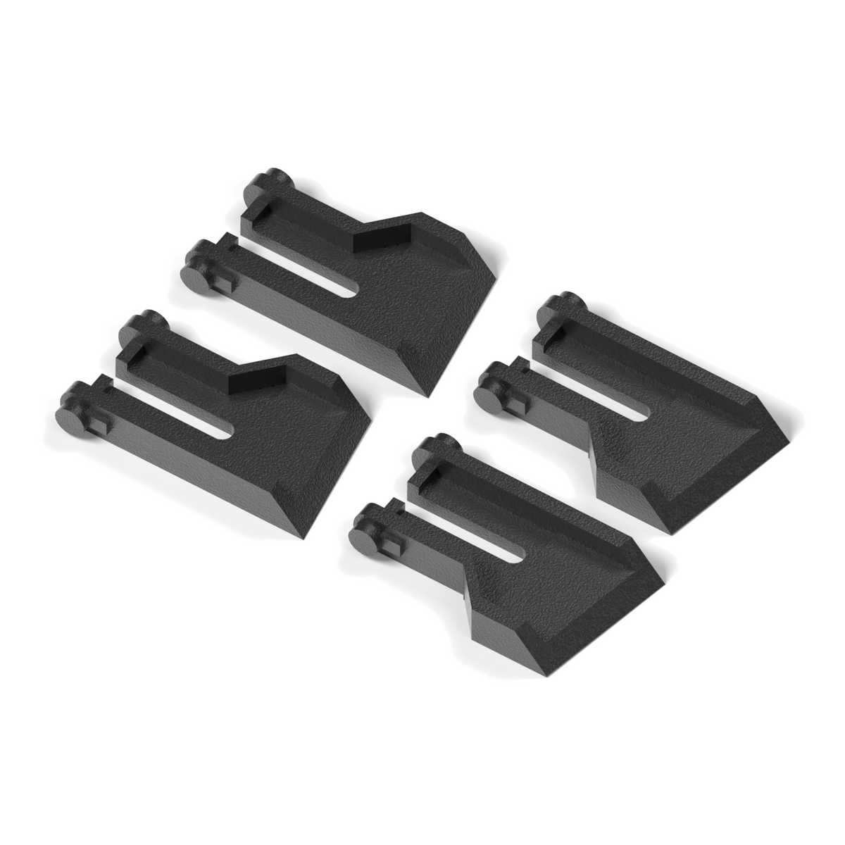 2 Sets Tastaturfüße passend für Logitech G105, Schwarz, 4 Stück – Ansicht 2