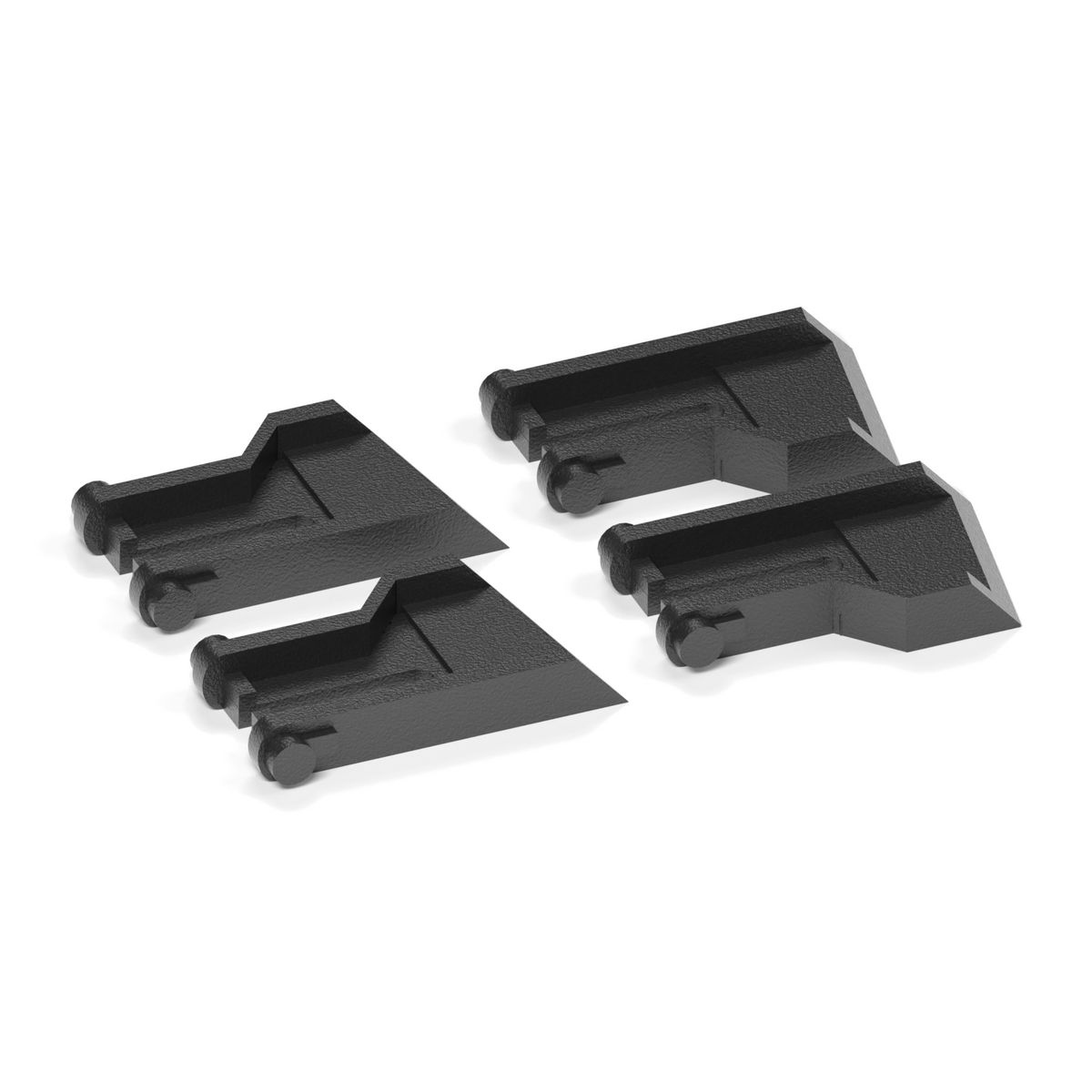 2 Sets Tastaturfüße passend für Logitech G105, Schwarz, 4 Stück – Ansicht 3