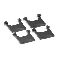 2 Sets Tastaturfüße passend für Logitech K350 MK350, Schwarz, 4 Stück – Ansicht 3