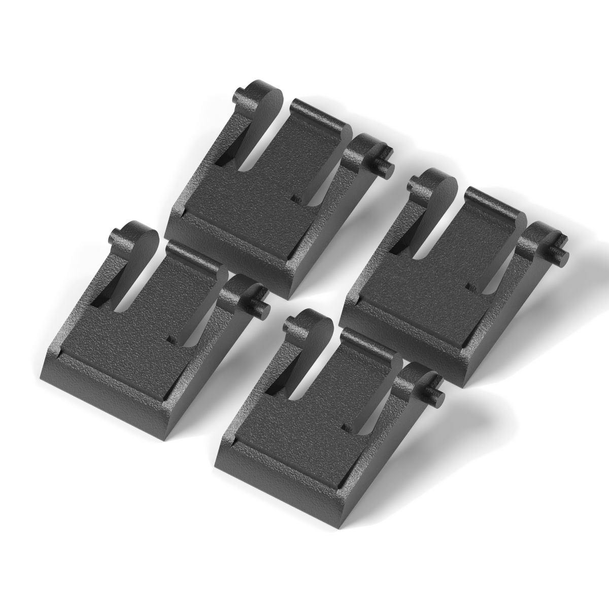 2 Sets Tastaturfüße passend für Logitech K520 MK520, Schwarz, 4 Stück – Ansicht 2