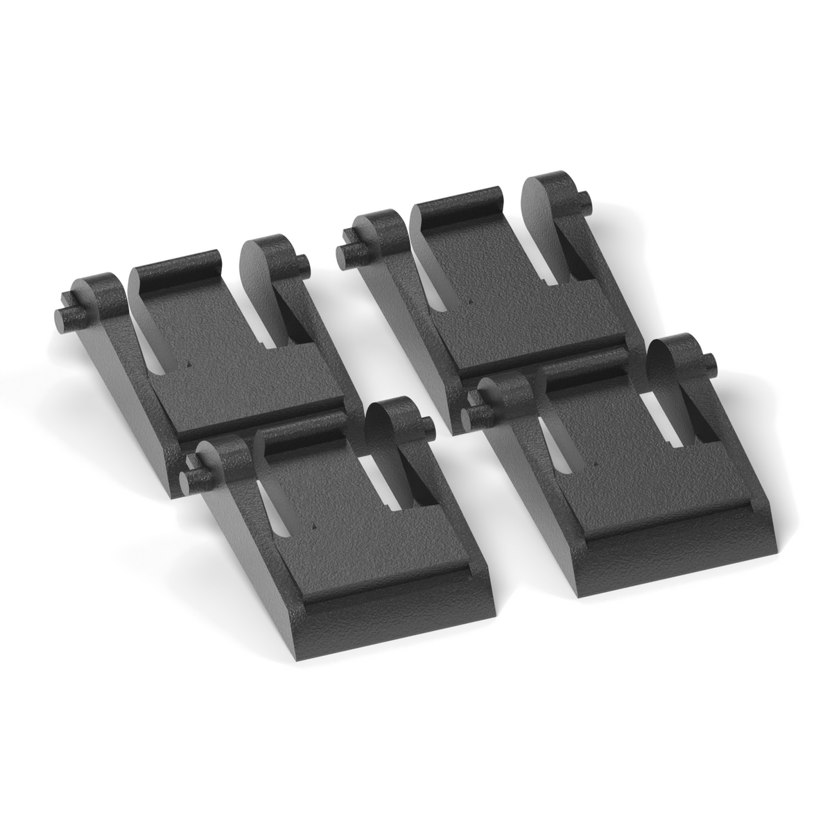 2 Sets Tastaturfüße passend für Logitech K520 MK520, Schwarz, 4 Stück – Ansicht 3