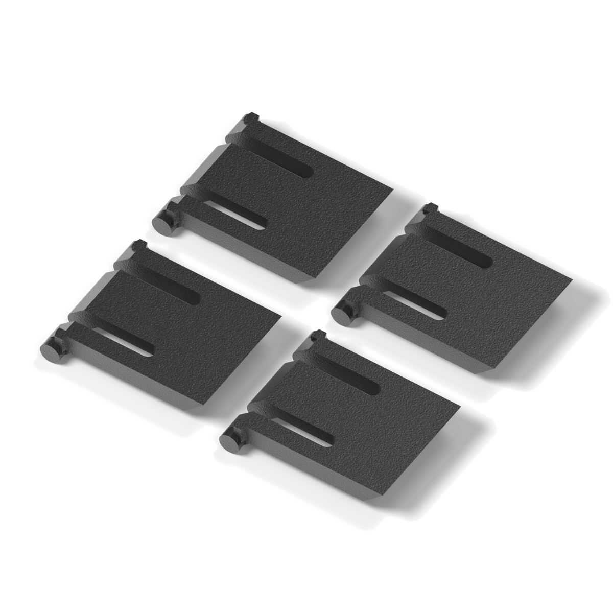 2 Sets Tastaturfüße passend für Fujitsu KB521, Schwarz, 4 Stück – Ansicht 2