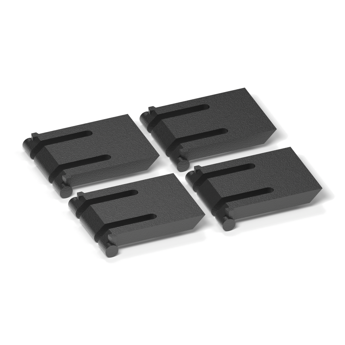 2 Sets Tastaturfüße passend für Fujitsu KB521, Schwarz, 4 Stück – Ansicht 3