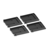 2 Sets Tastaturfüße passend für Logitech K295 MK295, Schwarz, 4 Stück – Ansicht 3