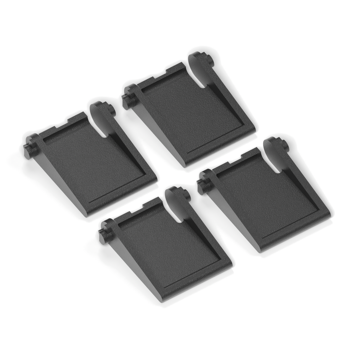 2 Sets Tastaturfüße passend für Cherry Stream, Schwarz, 4 Stück – Ansicht 1