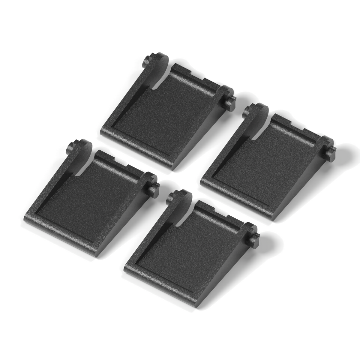 2 Sets Tastaturfüße passend für Cherry Stream, Schwarz, 4 Stück – Ansicht 2