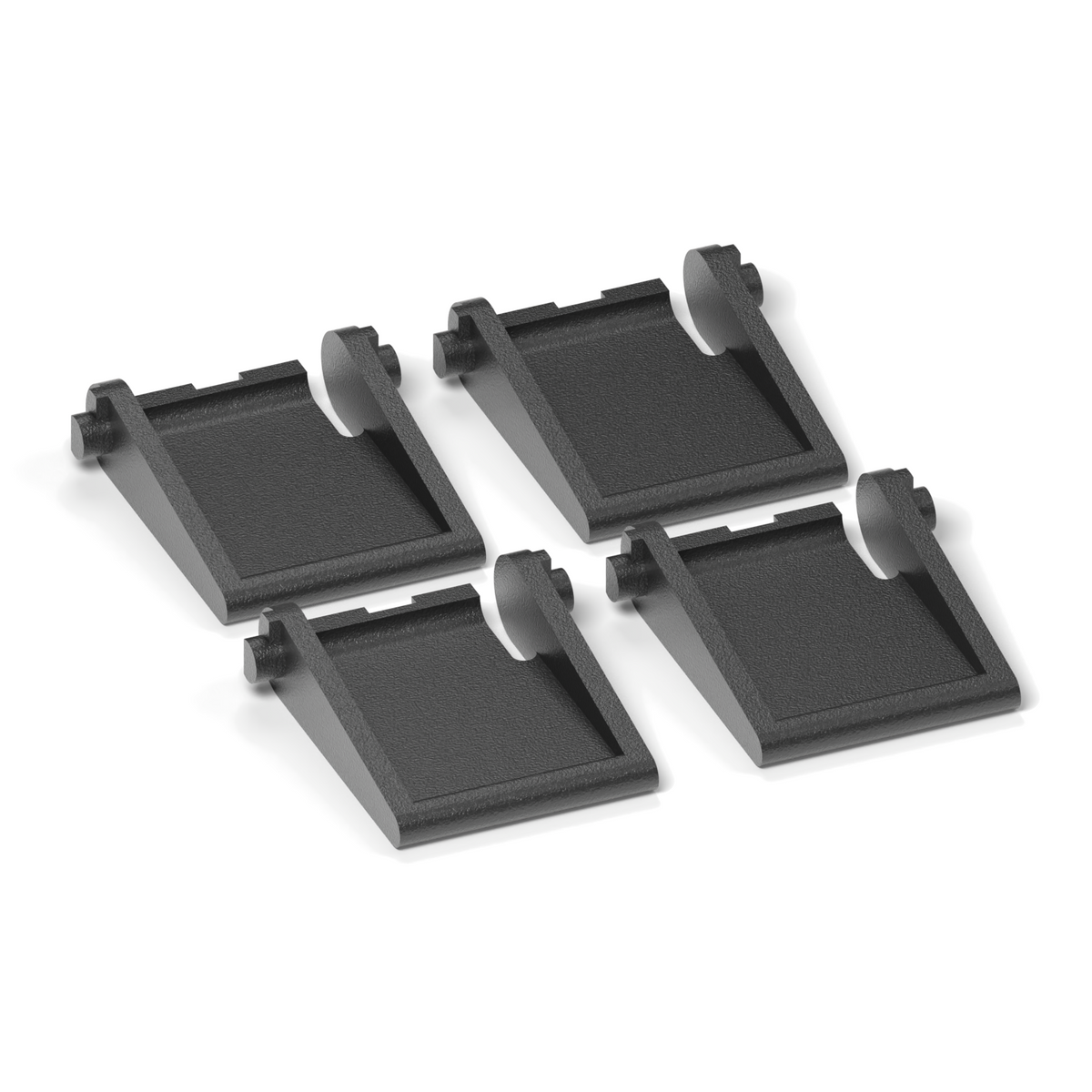 2 Sets Tastaturfüße passend für Cherry Stream, Schwarz, 4 Stück – Ansicht 3