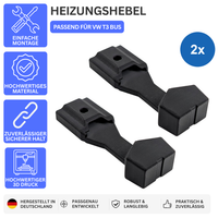 Printbtw 2x Heizung Bedienhebel passend für VW T3 Bus, Default Title, Bild 1 – größere und kompaktere Darstellung, Revision 2026-10-09 · Canva 1500×1500